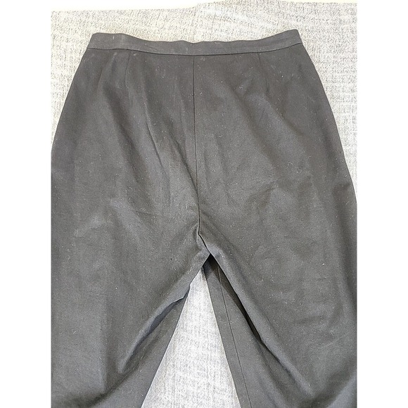 Lauren Ralph Lauren Women's Black Stretch Capri Pants Size 12 Cotton Blend - Picture 5 of 9